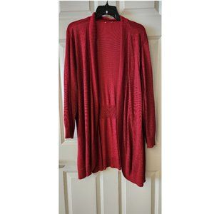 COPY - Shimmery Red Cardigan, Torrid size 6